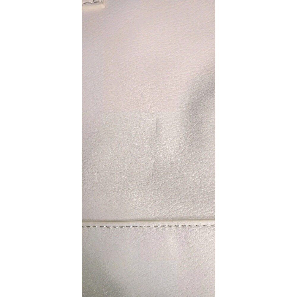 NWT! Elizabeth and James Large Vegan Leather Tote Bag Cream Ivory Zip Top... - Picture 15 of 16